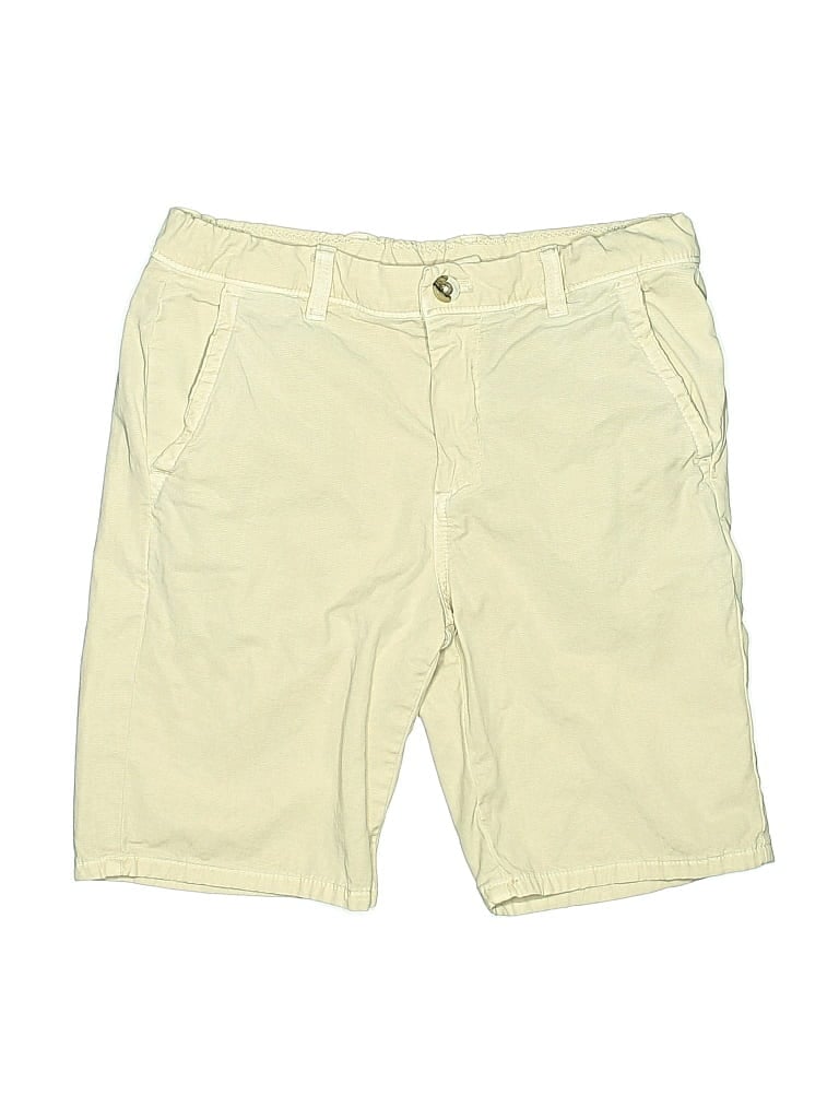 Pre-owned Johnnie-o Kids' Khaki Shorts In White