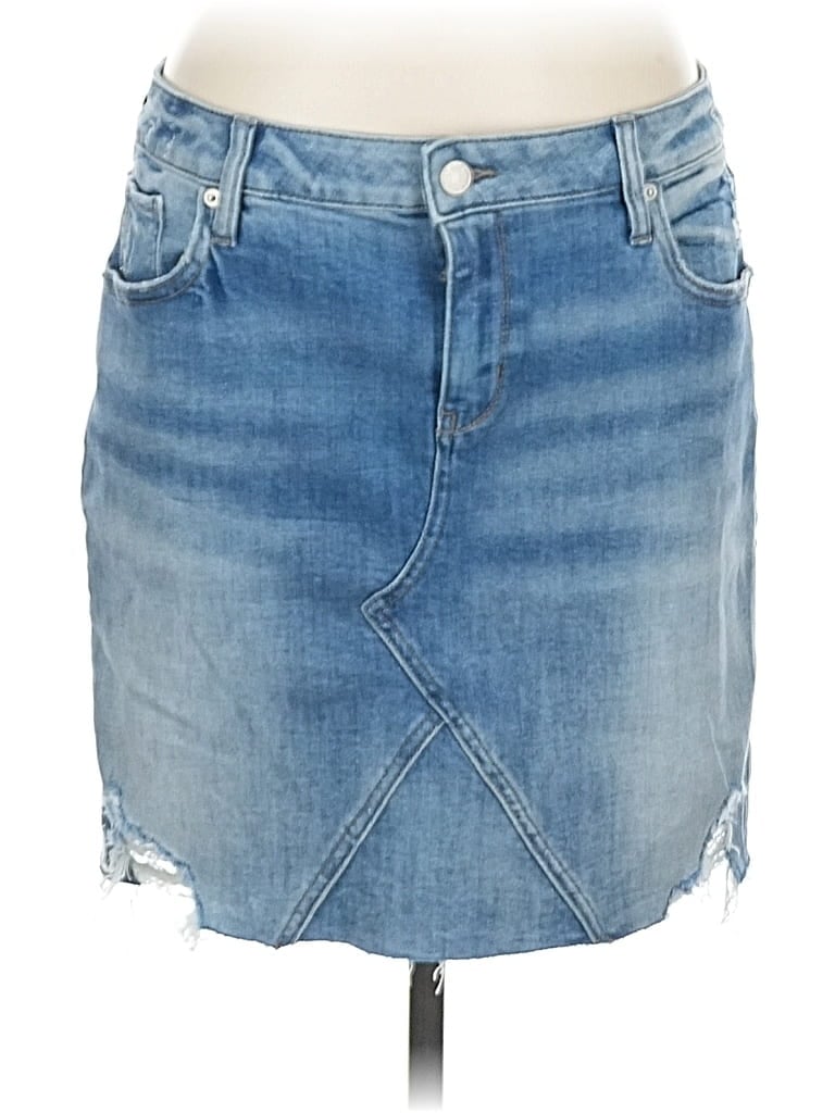 Pre-owned Soho Jeans New York & Company Denim Skirt In Blue