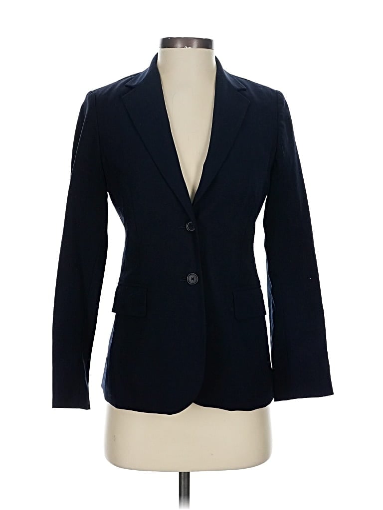 Pre-owned Banana Republic Wool Blazer Jacket In Blue