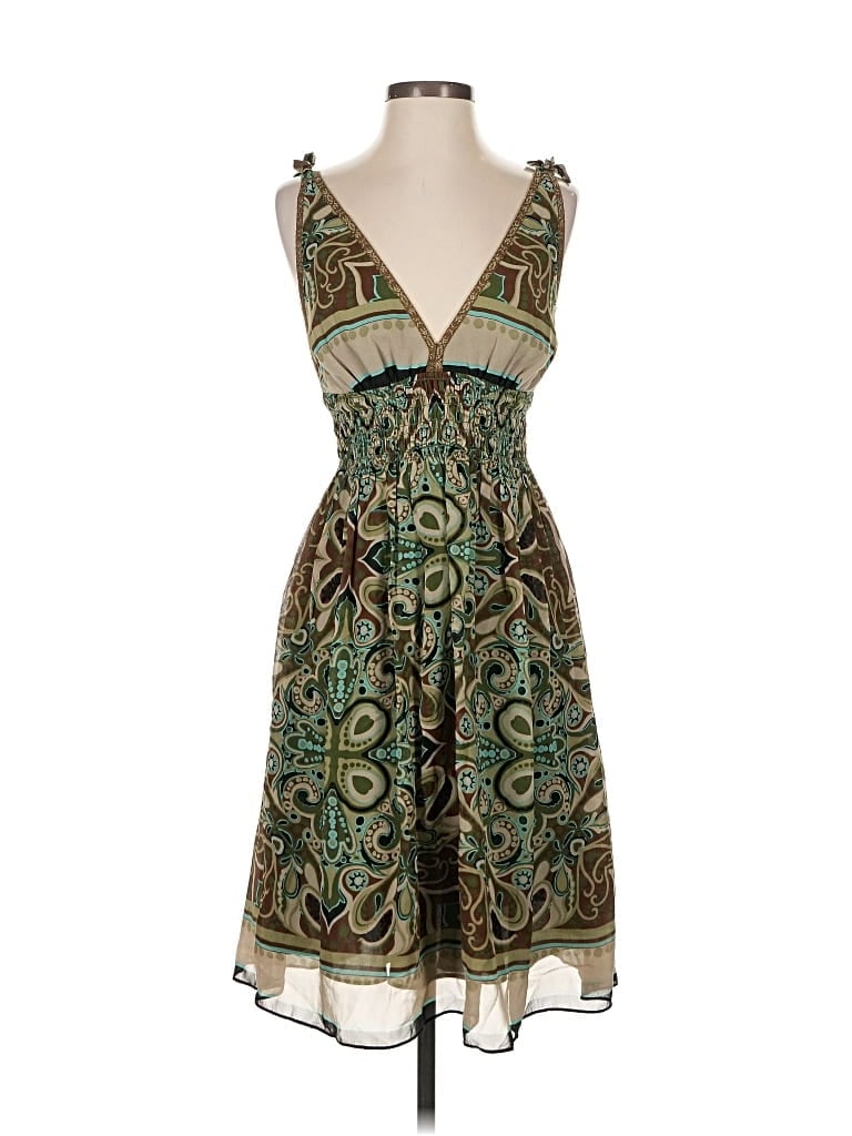 Pre-owned Nicole Miller Studio Cocktail Dress In Green