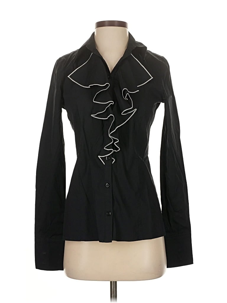 Pre-owned Wolford Long Sleeve Blouse In Black