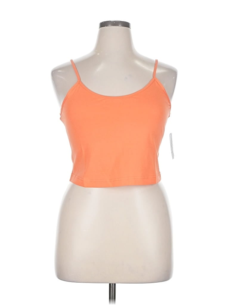 Pre-owned Bp. Tank Top Orange Halter Neckline Tops