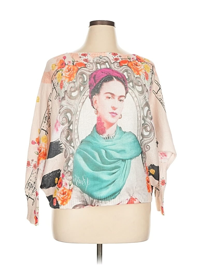 Pre-owned Assorted Brands Cardigan Sweater In White