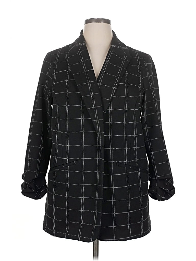 Pre-owned Nine West Blazer Jacket In Black