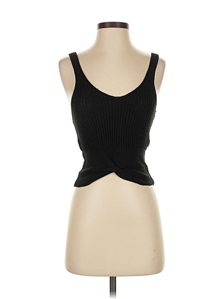 Pre-owned Love Tree Cardigan Sweater In Black