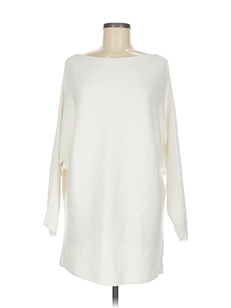 Pre-owned Vince Camuto Pullover Sweater In White