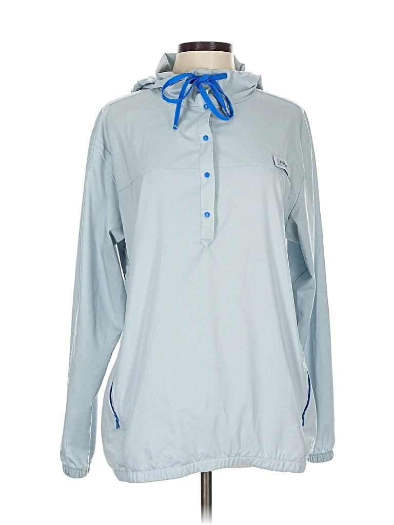 Pre-owned Columbia Windbreaker Jacket In Blue