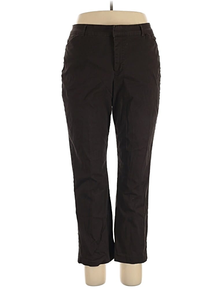 Pre-owned Gloria Vanderbilt Casual Pants In Brown