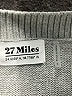 27 miles 100% Cotton Gray Sweater Vest Size S - photo 7