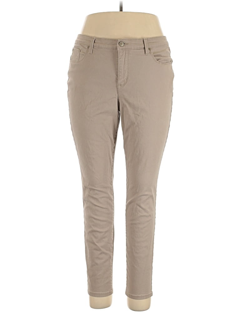 Pre-owned Charter Club Jeggings In Brown
