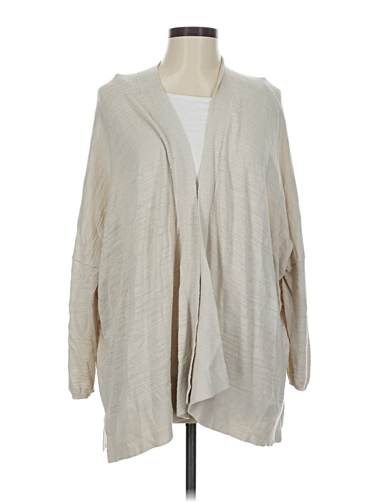 Pre-owned Ann Taylor Loft Cardigan Sweater In White