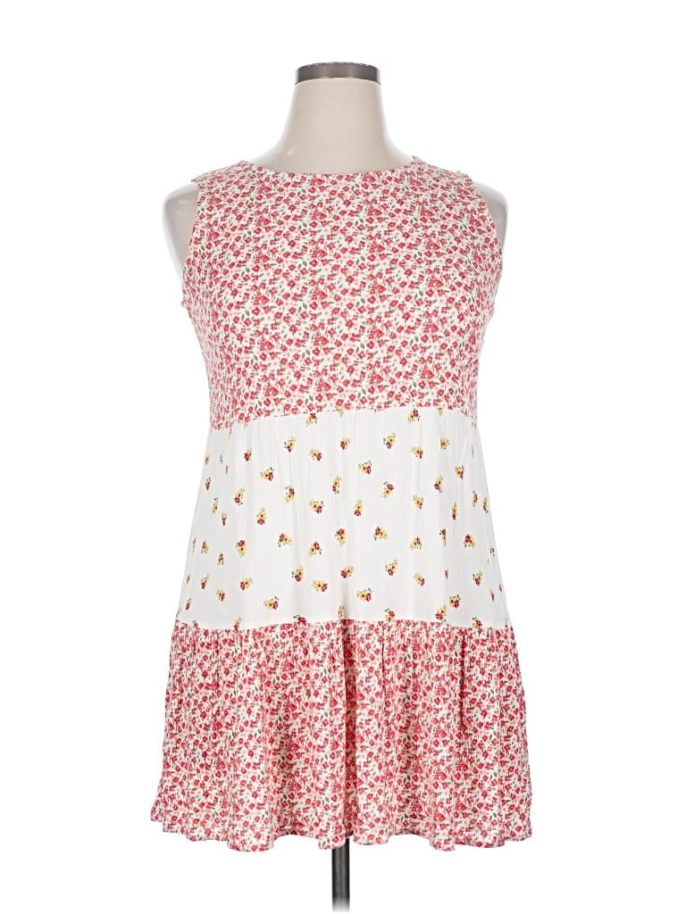 Pre-owned As U Wish Casual Dress In White