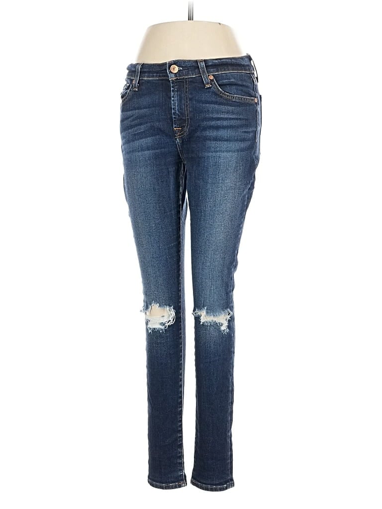 Pre-owned 7 For All Mankind Jeans In Blue