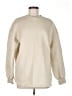 Boohoo Solid Ivory Sweatshirt Size 8 - photo 1