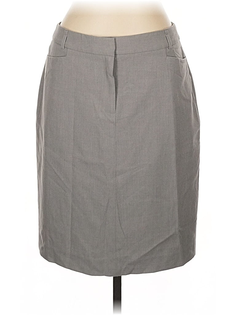 Pre-owned Calvin Klein Formal Skirt In Gray