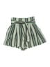 AMUR Stripes Green Shorts Size 0 - photo 1