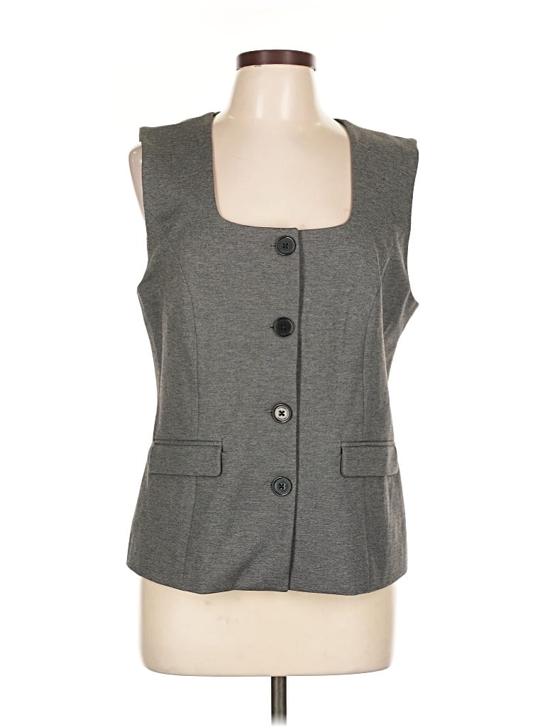 Pre-owned Halogen Vest In Gray