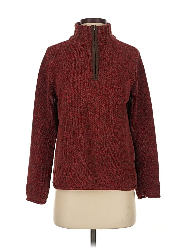 Pre-owned Jjill Pullover Sweater In Red