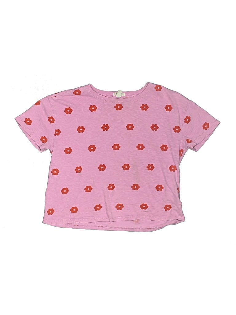 Pre-owned Crewcuts Kids' Short Sleeve T-shirt In Pink