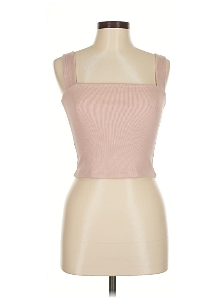 Pre-owned Abercrombie & Fitch Tank Top Pink Strapless Neckline Tops