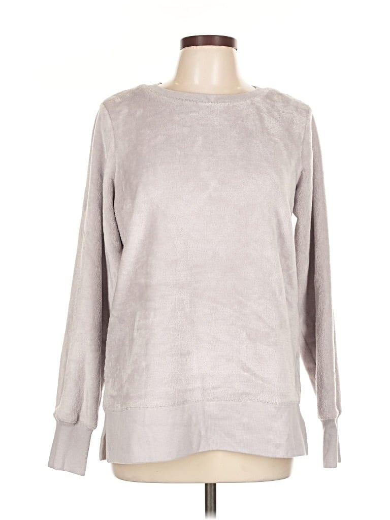 Pre-owned Gaiam Pullover Sweater In Silver