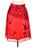 Mary McFadden 100% Polyester Graphic Red Formal Skirt Size 12 - photo 1