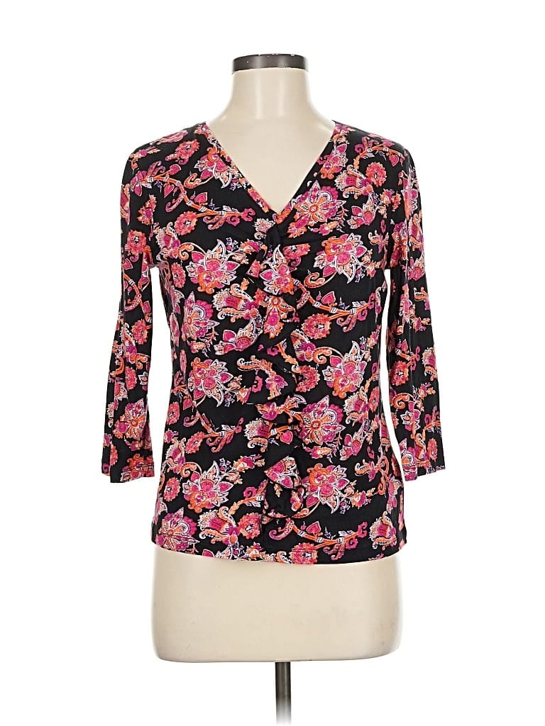 Jones New York Sport 3/4 Sleeve Blouse In Multi