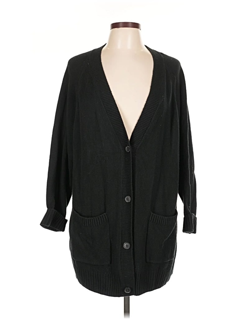 Pre-owned Gap Cardigan Sweater In Black