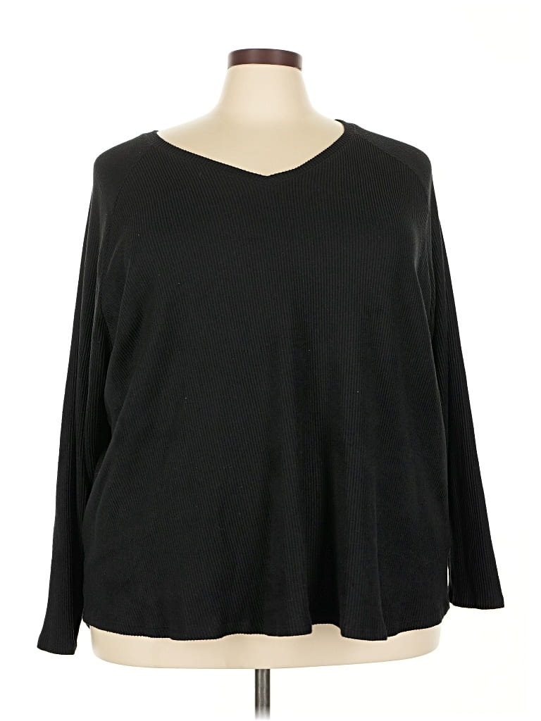 Pre-owned Sonoma Goods For Life 3/4 Sleeve T-shirt In Black