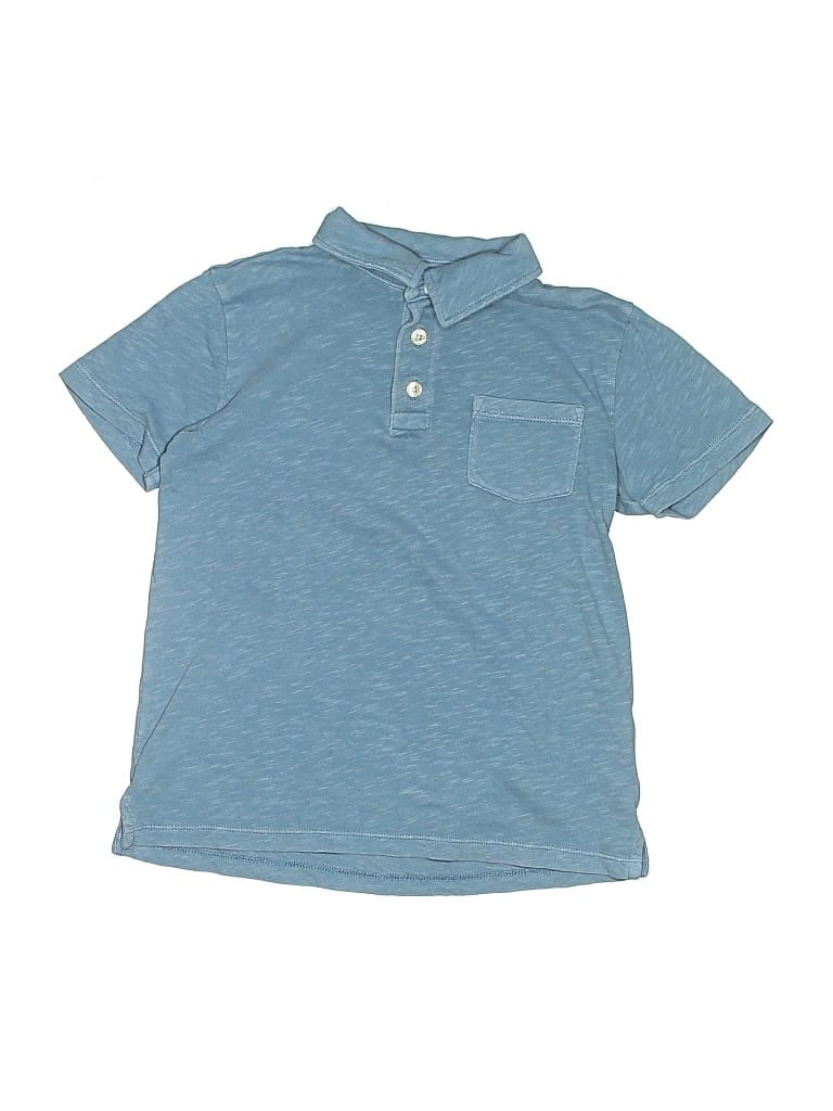 Pre-owned Crewcuts Kids' Short Sleeve Polo Shirt In Blue