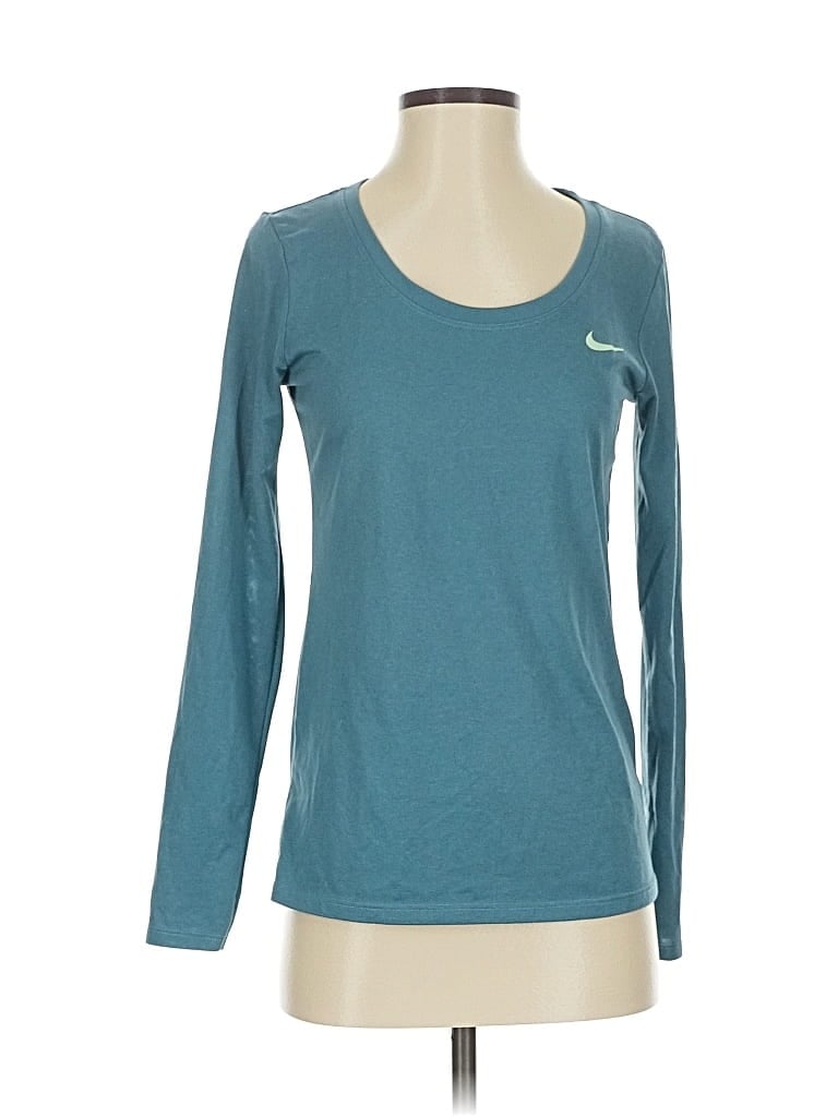 Pre-owned Nike Long Sleeve T-shirt In Blue