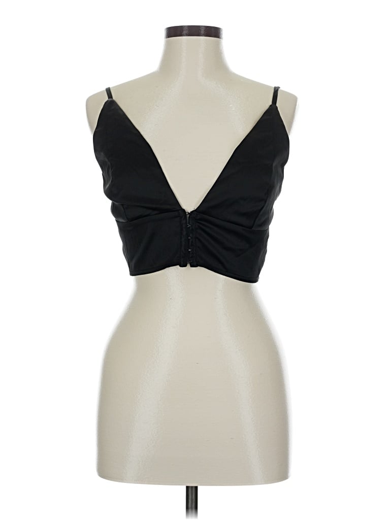 Pre-owned Boohoo Sleeveless Blouse In Black