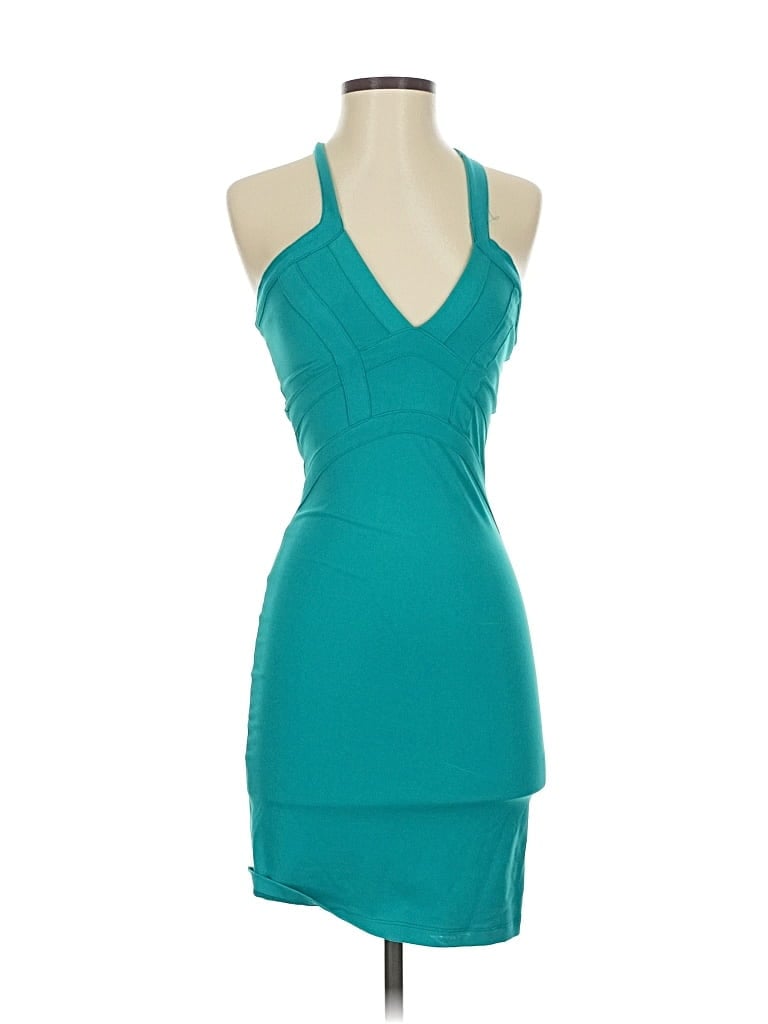Pre-owned Bebe Cocktail Dress In Blue