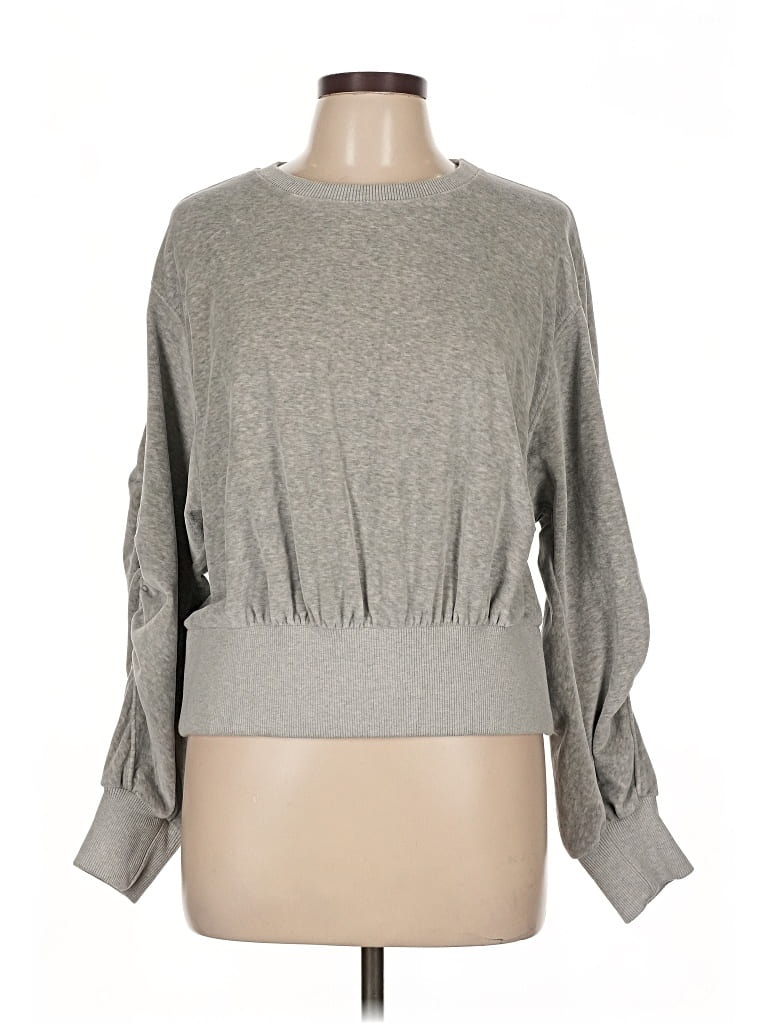 Pre-owned Sweaty Betty Pullover Sweater In Gray