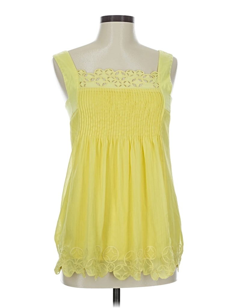 Pre-owned Catherine Malandrino Sleeveless Blouse In Yellow