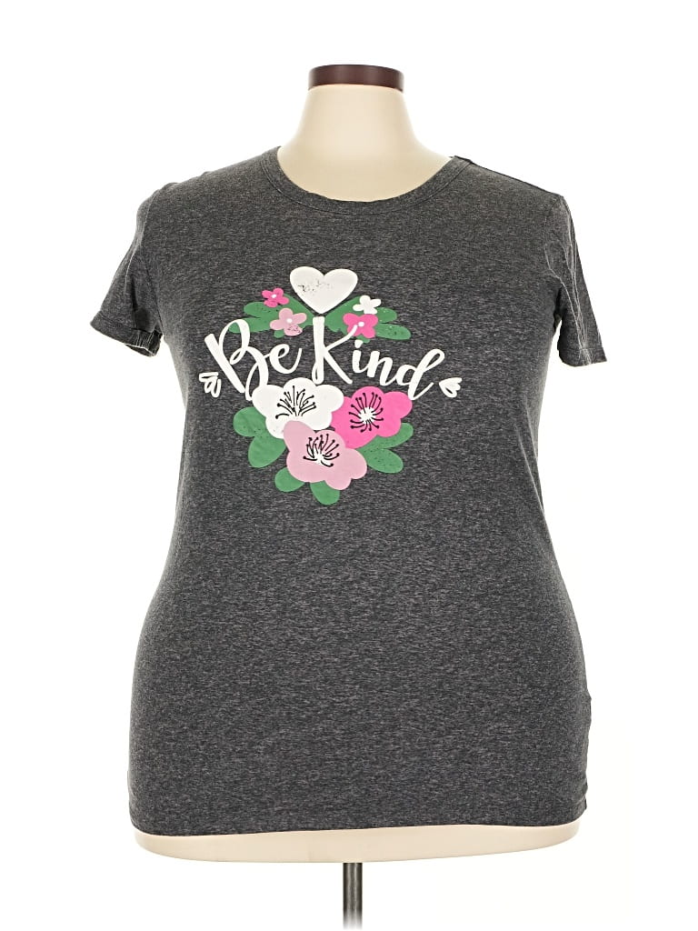 Pre-owned Lularoe Short Sleeve T-shirt In Gray