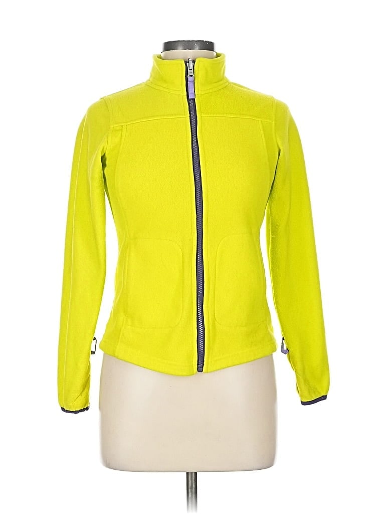 Pre-owned Lands' End Track Jacket In Yellow