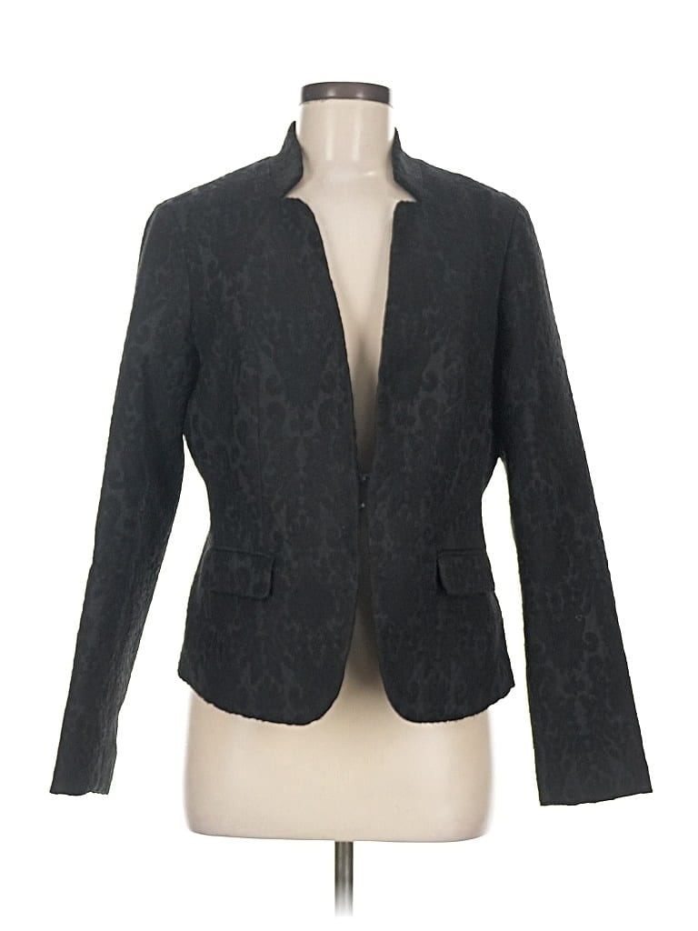 Pre-owned Talbots Blazer Jacket In Black
