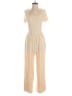 Prettygarden Solid Tan Jumpsuit Size S - photo 1