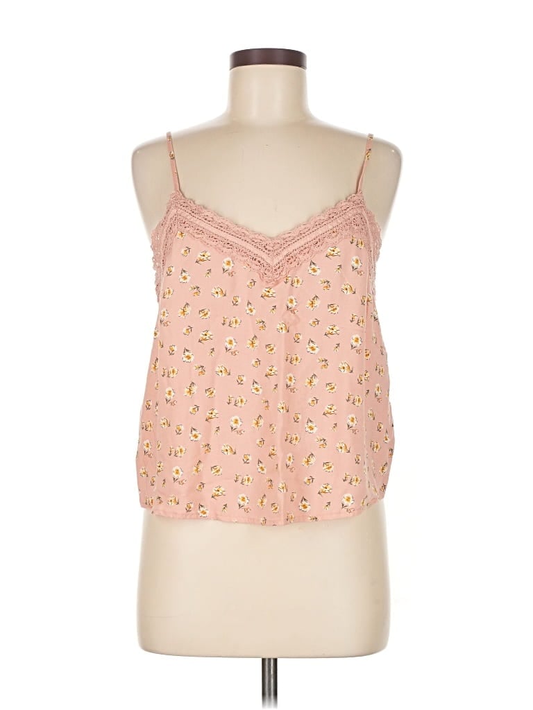Pre-owned Hollister Tank Top Pink Sweetheart Neckline Tops