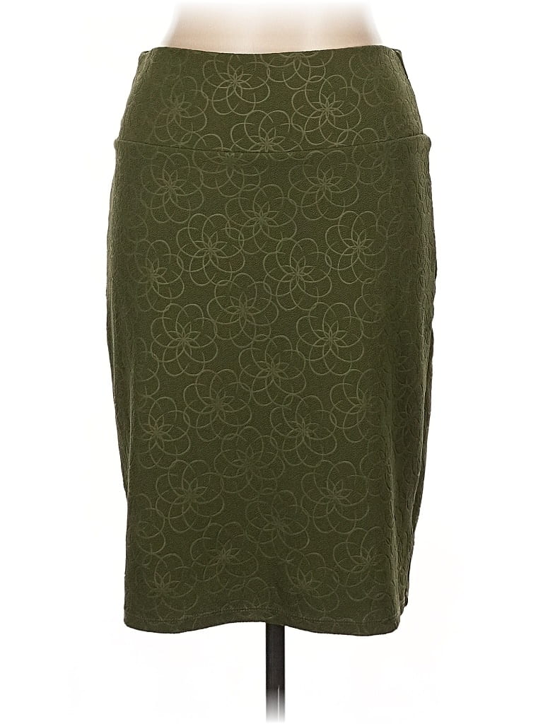 Pre-owned Lularoe Casual Skirt In Green