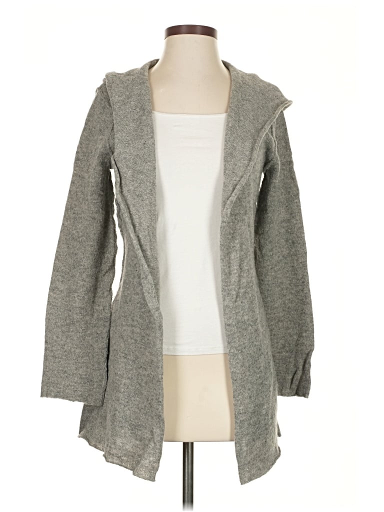 Pre-owned Cabi Wool Cardigan Sweater In Gray