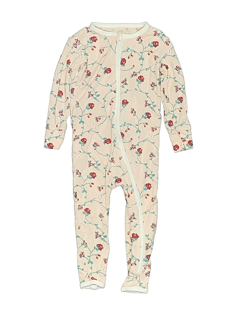 Pre-owned Kickee Pants Babies' Long Sleeve Onesie In White