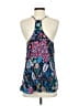Josie Natori 100% Polyester Blue Sleeveless Blouse Size S - photo 2