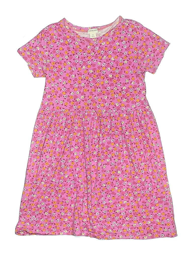 Pre-owned Crewcuts Outlet Kids' Dress In Pink