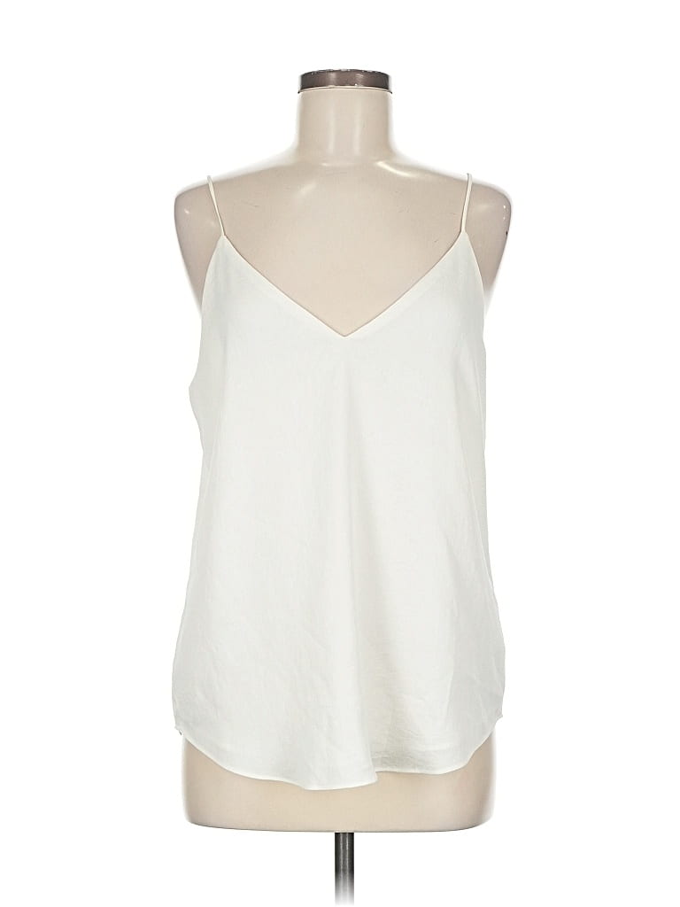 Pre-owned Express Sleeveless Blouse In White