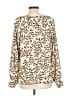CAbi 100% Polyester Ivory Long Sleeve Blouse Size L - photo 2