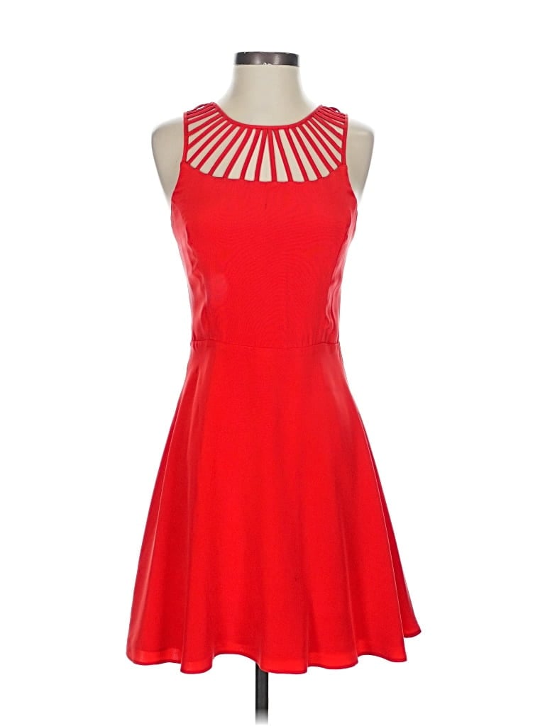 Pre-owned Parker Cocktail Dress In Red
