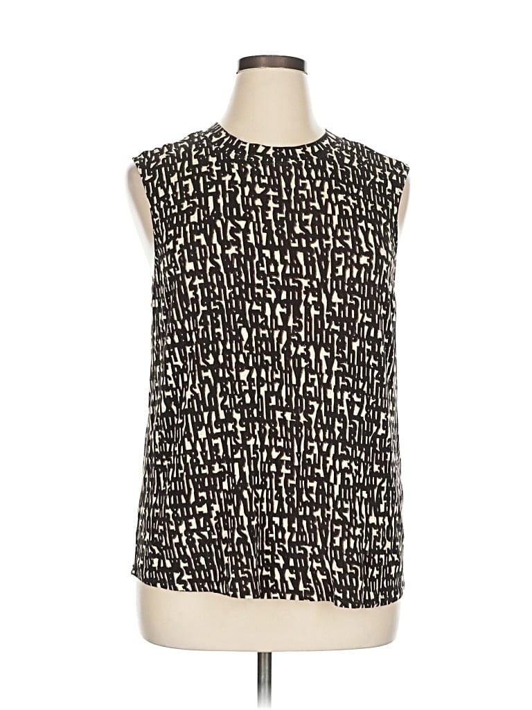 Pre-owned Nic + Zoe Sleeveless Blouse In Black