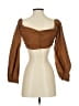 Zara Brown 3/4 Sleeve Top Size S - photo 2